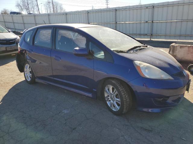 JHMGE88419S016715 - 2009 HONDA FIT SPORT BLUE photo 4