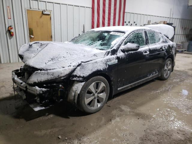 KNAGN4AD5E5064468 - 2014 KIA OPTIMA HYBRID BLACK photo 1