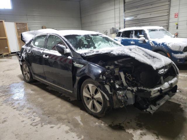 KNAGN4AD5E5064468 - 2014 KIA OPTIMA HYBRID BLACK photo 4