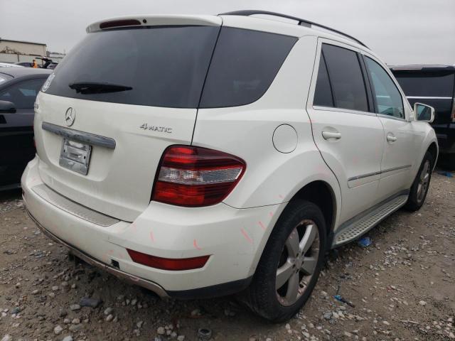 4JGBB8GB3BA656999 - 2011 MERCEDES-BENZ ML 350 4MATIC WHITE photo 3
