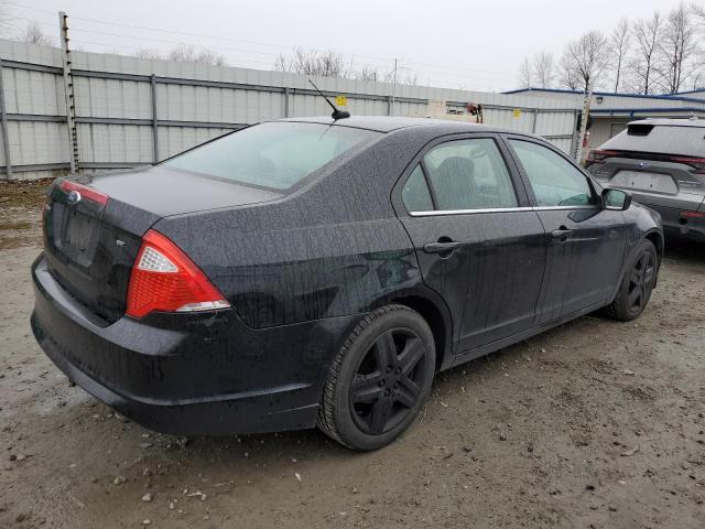 3FAHP0HA4AR322305 - 2010 FORD FUSION SE BLACK photo 3