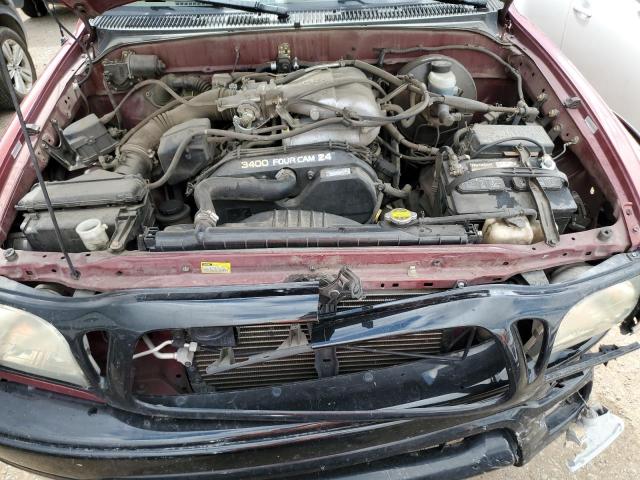 5TEGN92N02Z144566 - 2002 TOYOTA TACOMA DOUBLE CAB PRERUNNER RED photo 11