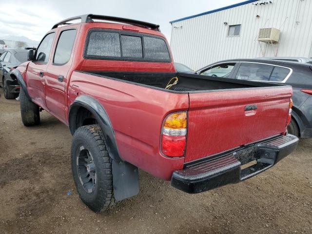 5TEGN92N02Z144566 - 2002 TOYOTA TACOMA DOUBLE CAB PRERUNNER RED photo 2