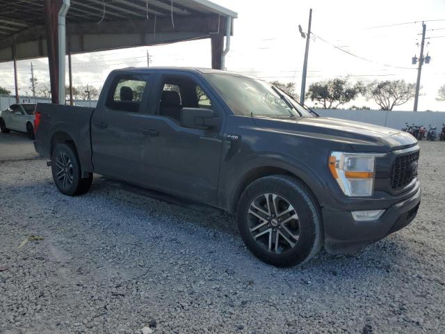 1FTEW1CPXMFC41392 - 2021 FORD F150 SUPERCREW GRAY photo 4