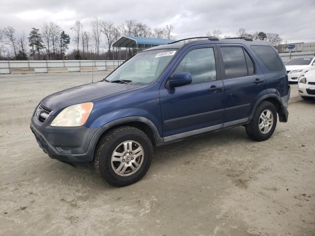 SHSRD78863U139465 - 2003 HONDA CR-V EX BLUE photo 1