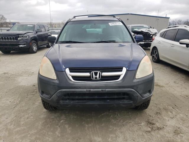 SHSRD78863U139465 - 2003 HONDA CR-V EX BLUE photo 5