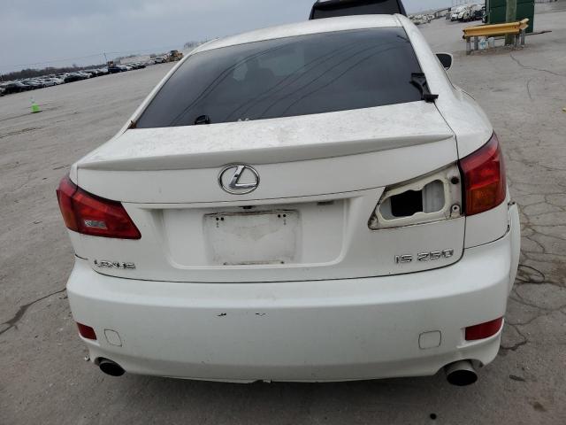 JTHBK262962019455 - 2006 LEXUS IS 250 WHITE photo 6