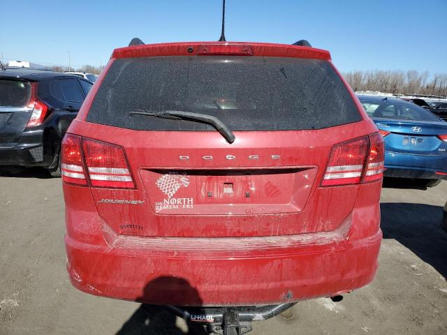 3C4PDCAB1GT238666 - 2016 DODGE JOURNEY SE RED photo 6