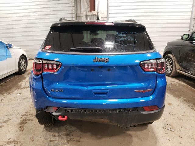 3C4NJDDBXNT116970 - 2022 JEEP COMPASS TRAILHAWK BLUE photo 6