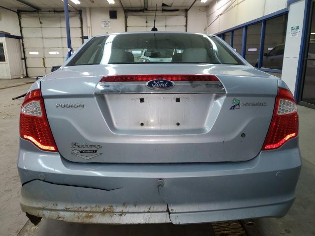 3FADP0L38BR141541 - 2011 FORD FUSION HYBRID BLUE photo 6