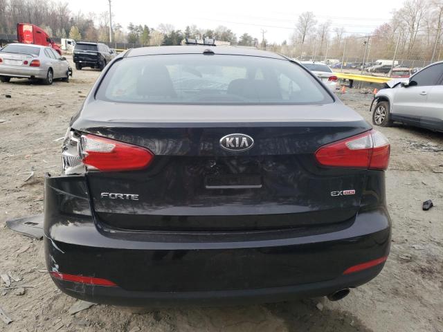 KNAFX4A85E5119350 - 2014 KIA FORTE EX BLACK photo 6