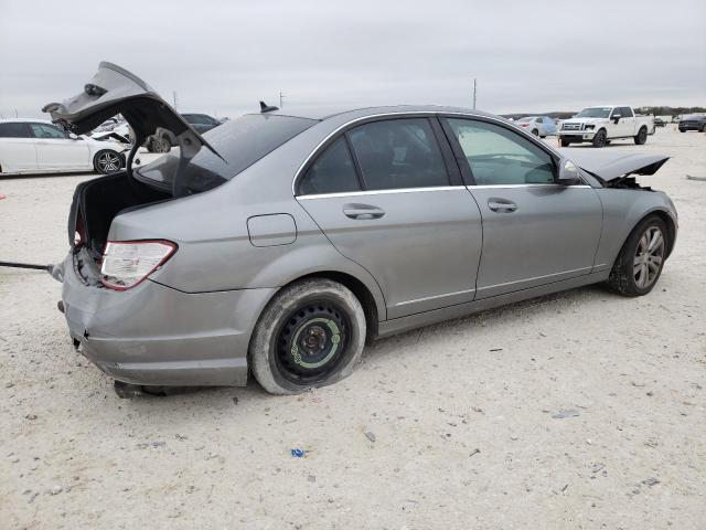 WDDGF81X38F046685 - 2008 MERCEDES-BENZ C 300 4MATIC GRAY photo 3