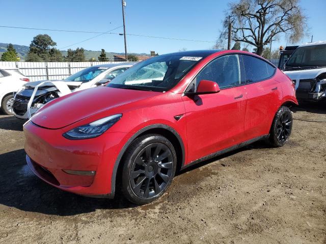 7SAYGDEE9NF387170 - 2022 TESLA MODEL Y RED photo 1