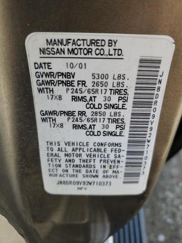 JN8DR09Y92W710373 - 2002 NISSAN PATHFINDER LE 棕色 照片 13
