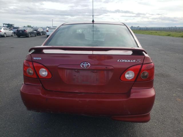 1NXBR32E78Z987253 - 2008 TOYOTA COROLLA CE BURGUNDY photo 6