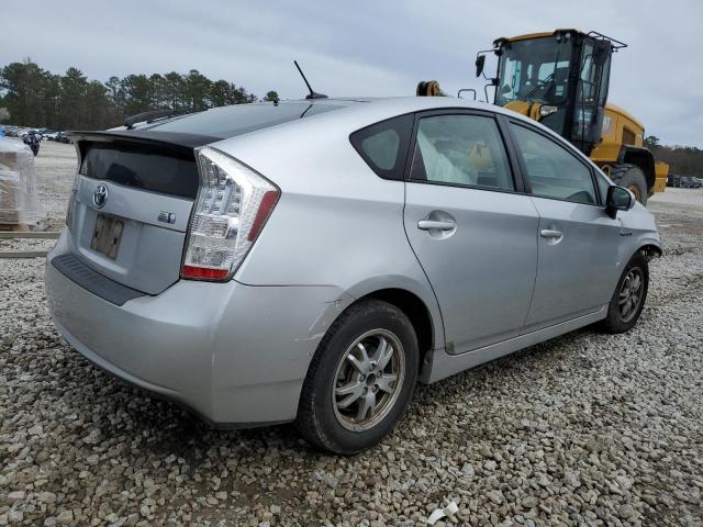 JTDKN3DU4B5341206 - 2011 TOYOTA PRIUS SILVER photo 3