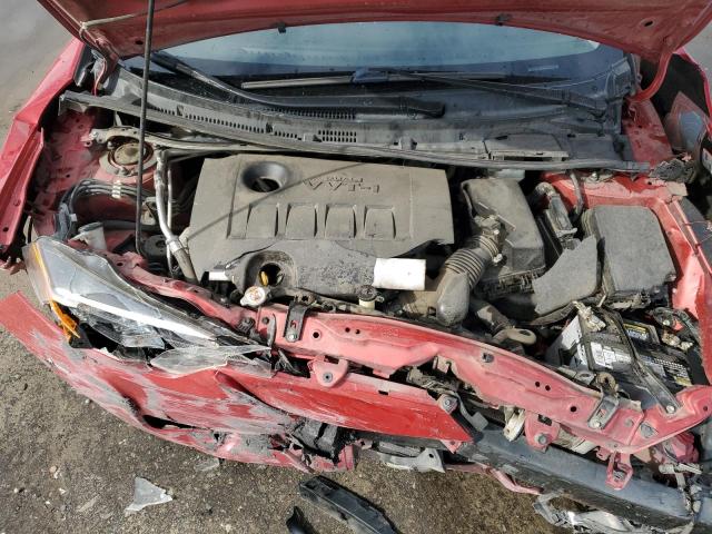 2T1BURHE6KC146137 - 2019 TOYOTA COROLLA L RED photo 11