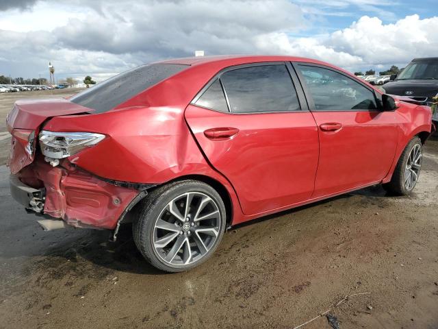 2T1BURHE6KC146137 - 2019 TOYOTA COROLLA L RED photo 3