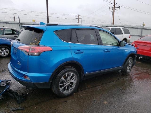 JTMRJREV1GD014148 - 2016 TOYOTA RAV4 HV XLE BLUE photo 3