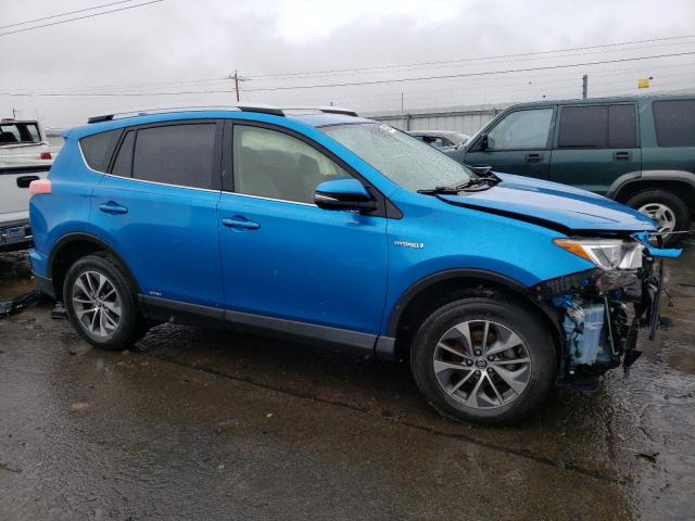 JTMRJREV1GD014148 - 2016 TOYOTA RAV4 HV XLE BLUE photo 4