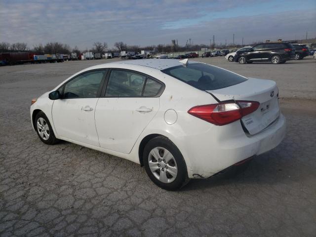 KNAFK4A69G5455888 - 2016 KIA FORTE LX WHITE photo 2