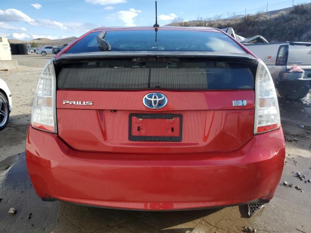 JTDKN3DU0A0060659 - 2010 TOYOTA PRIUS RED photo 6