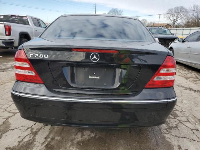 WDBRF54H77A933755 - 2007 MERCEDES-BENZ C 280 BLACK photo 6