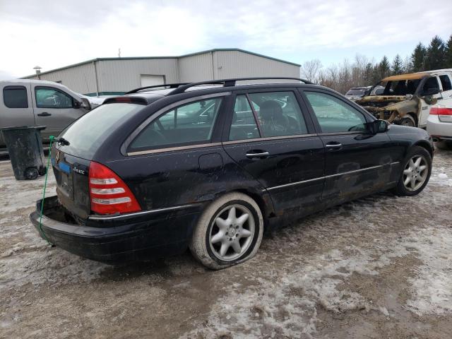 WDBRH84J13F386428 - 2003 MERCEDES-BENZ C 320 4MATIC BLACK photo 3