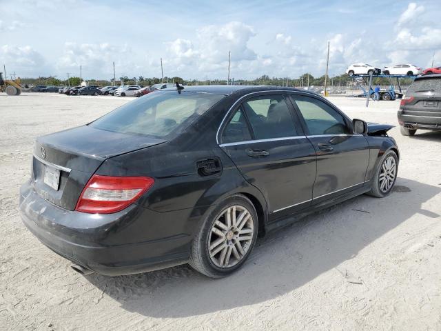 WDDGF54X28F192585 - 2008 MERCEDES-BENZ C 300 BLACK photo 3