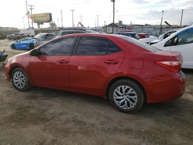 5YFBURHE2HP648409 - 2017 TOYOTA COROLLA L RED photo 2