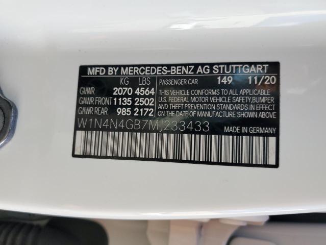 W1N4N4GB7MJ233433 - 2021 MERCEDES-BENZ GLA 250 WHITE photo 14