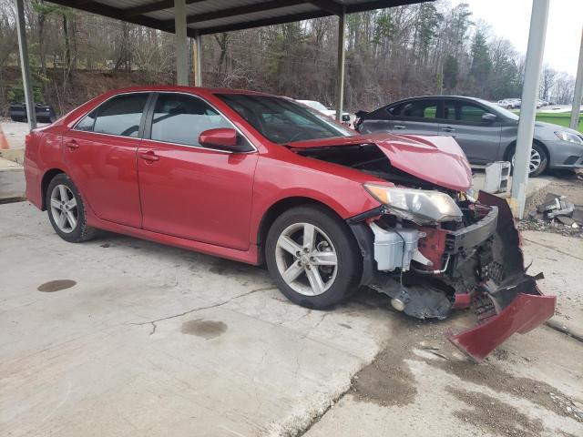 4T1BF1FK6CU555999 - 2012 TOYOTA CAMRY BASE RED photo 4