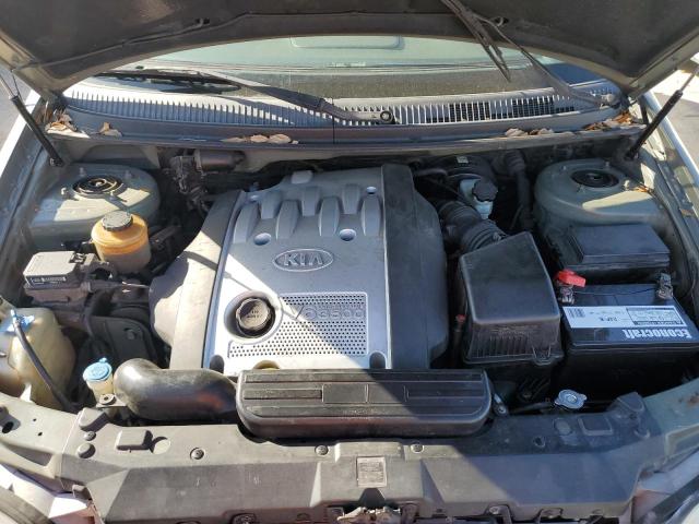 KNDUP132056706342 - 2005 KIA SEDONA EX GREEN photo 12