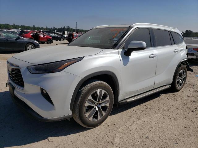 5TDGZRAH2NS545781 - 2022 TOYOTA HIGHLANDER XLE WHITE photo 1