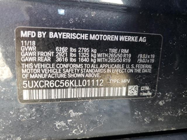 5UXCR6C56KLL01112 - 2019 BMW X5 XDRIVE40I BLACK photo 13