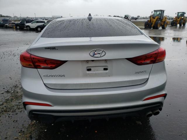 KMHD04LB5HU360371 - 2017 HYUNDAI ELANTRA SPORT SILVER photo 6