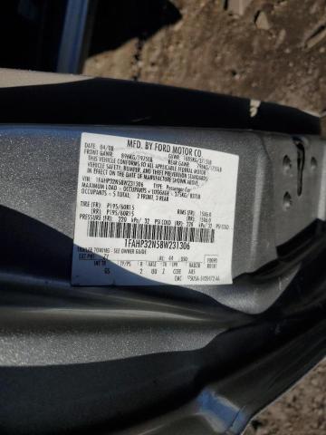 1FAHP32N58W231306 - 2008 FORD FOCUS S/SE SILVER photo 12