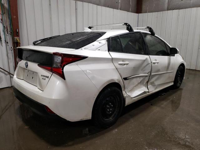 JTDL9RFU0K3011809 - 2019 TOYOTA PRIUS XLE WHITE photo 3