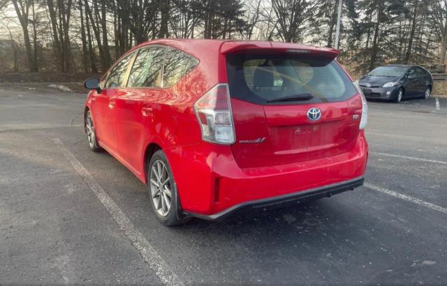 JTDZN3EU6GJ054512 - 2016 TOYOTA PRIUS V RED photo 3