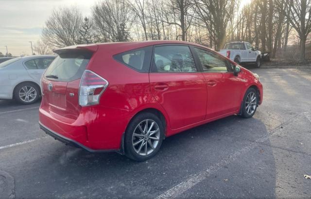 JTDZN3EU6GJ054512 - 2016 TOYOTA PRIUS V RED photo 4