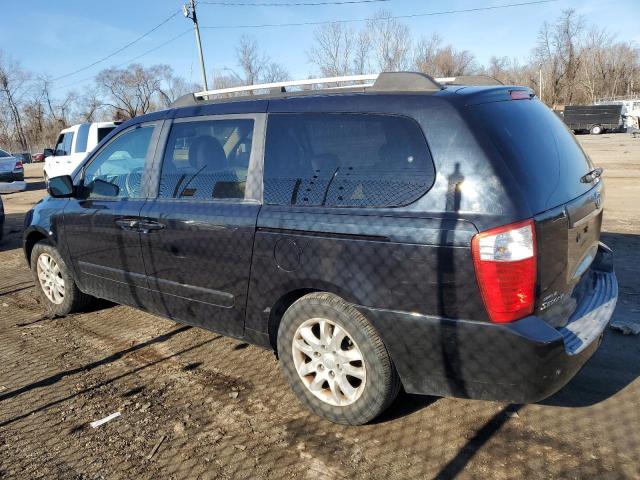 KNDMB233366070613 - 2006 KIA SEDONA EX BLACK photo 2