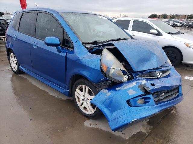JHMGD38637S064110 - 2007 HONDA FIT S ლურჯი ფოტო 4