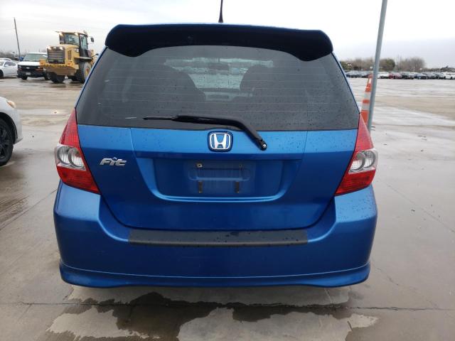 JHMGD38637S064110 - 2007 HONDA FIT S ლურჯი ფოტო 6