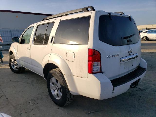 5N1AR18U58C635101 - 2008 NISSAN PATHFINDER S WHITE photo 2
