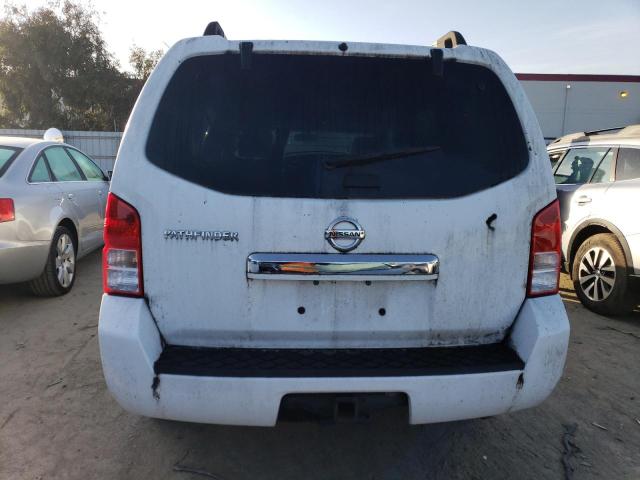 5N1AR18U58C635101 - 2008 NISSAN PATHFINDER S WHITE photo 6