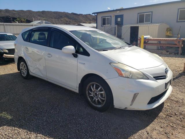 JTDZN3EU5D3200110 - 2013 TOYOTA PRIUS V WHITE photo 4