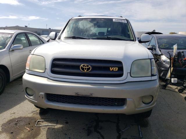 5TDZT34A33S139480 - 2003 TOYOTA SEQUOIA SR5 WHITE photo 5