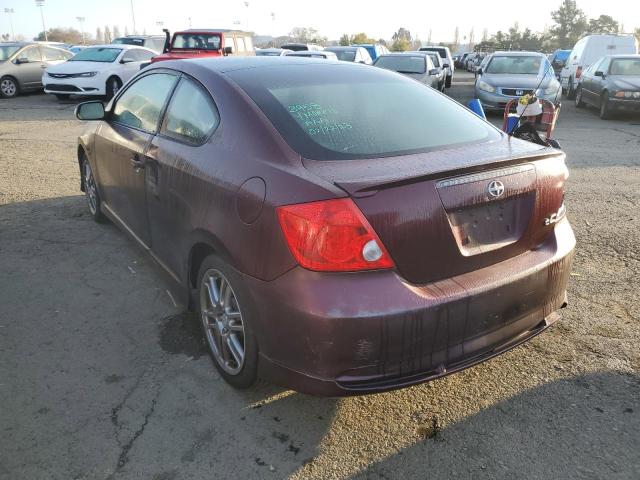 JTKDE177350008329 - 2005 TOYOTA SCION TC BURGUNDY photo 2
