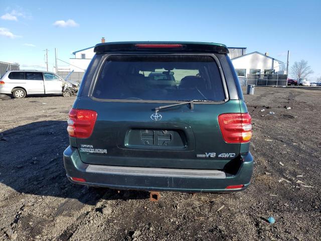 5TDBT48A32S120766 - 2002 TOYOTA SEQUOIA LIMITED GREEN photo 6