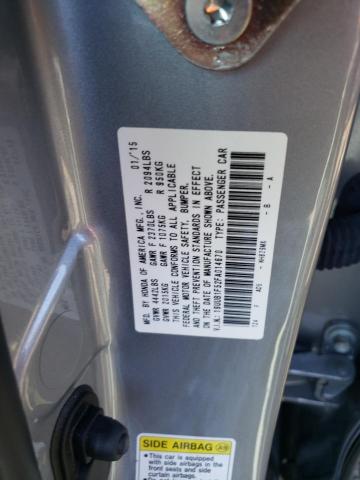 19UUB1F52FA014670 - 2015 ACURA TLX TECH SILVER photo 12